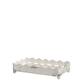 Servietholder med dekorkant Antique Creme 4,5x21x11 cm